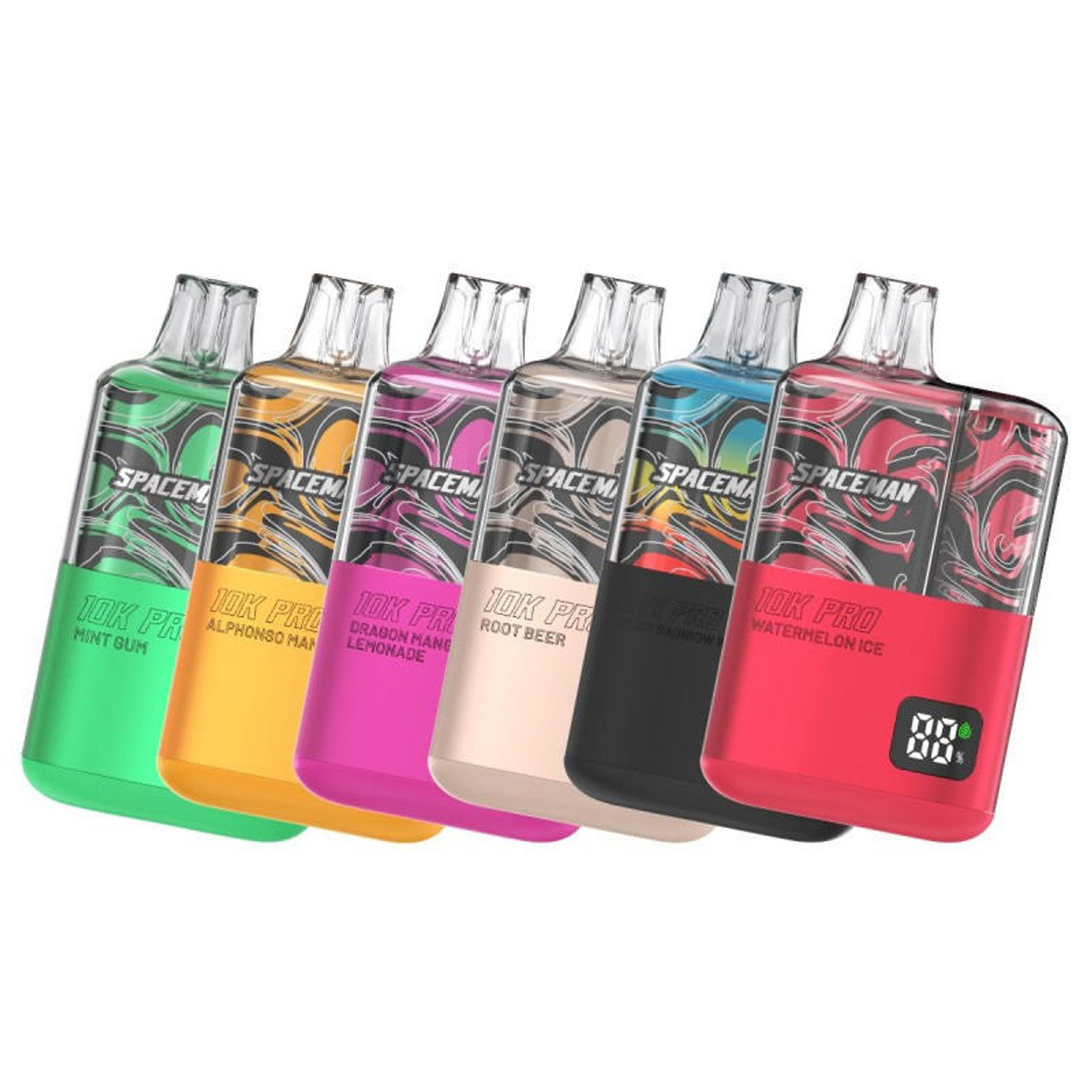 spaceman recharge 10k pro disposable vape with rechargeable battery and 10000 puffs