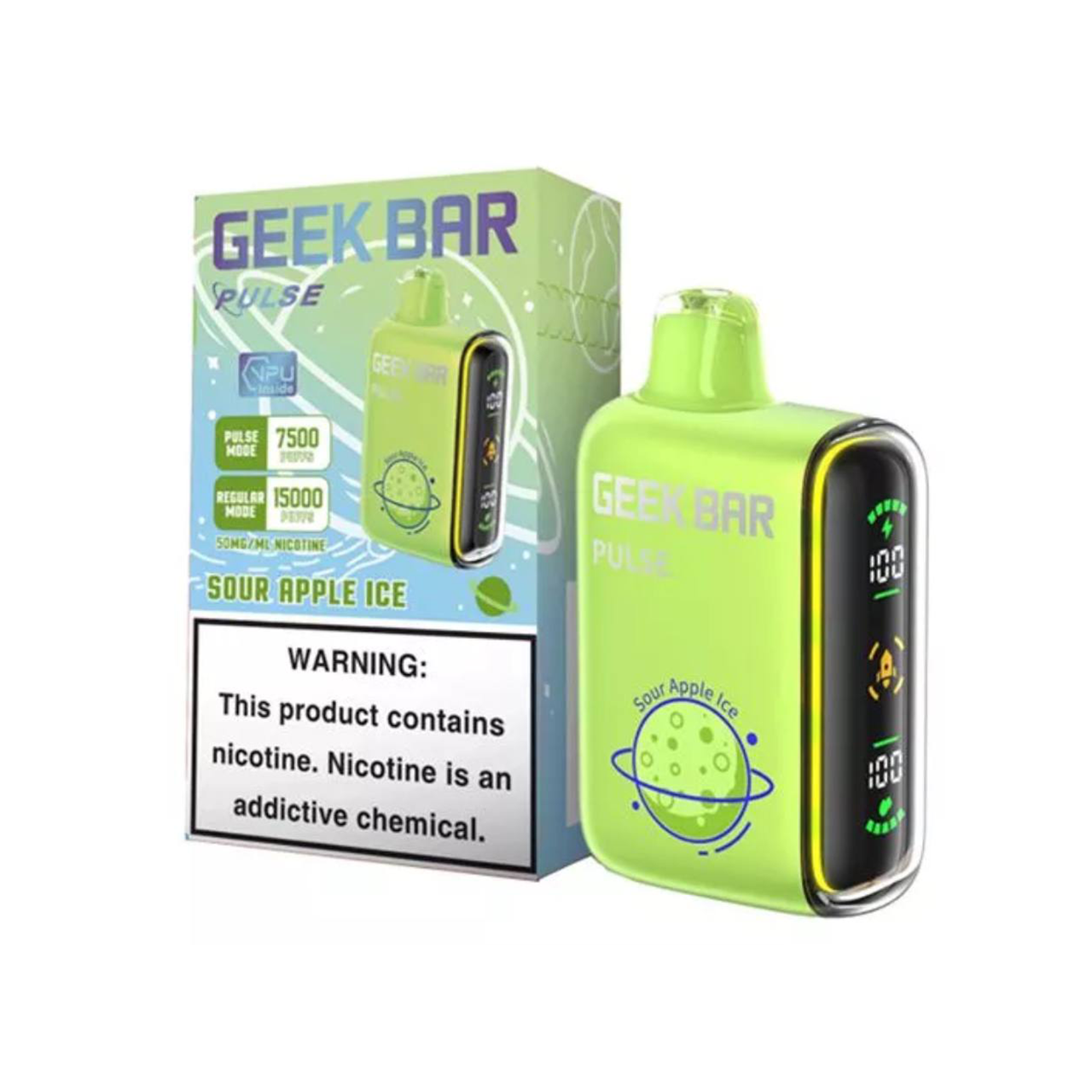geek bar – sour apple ice 15k